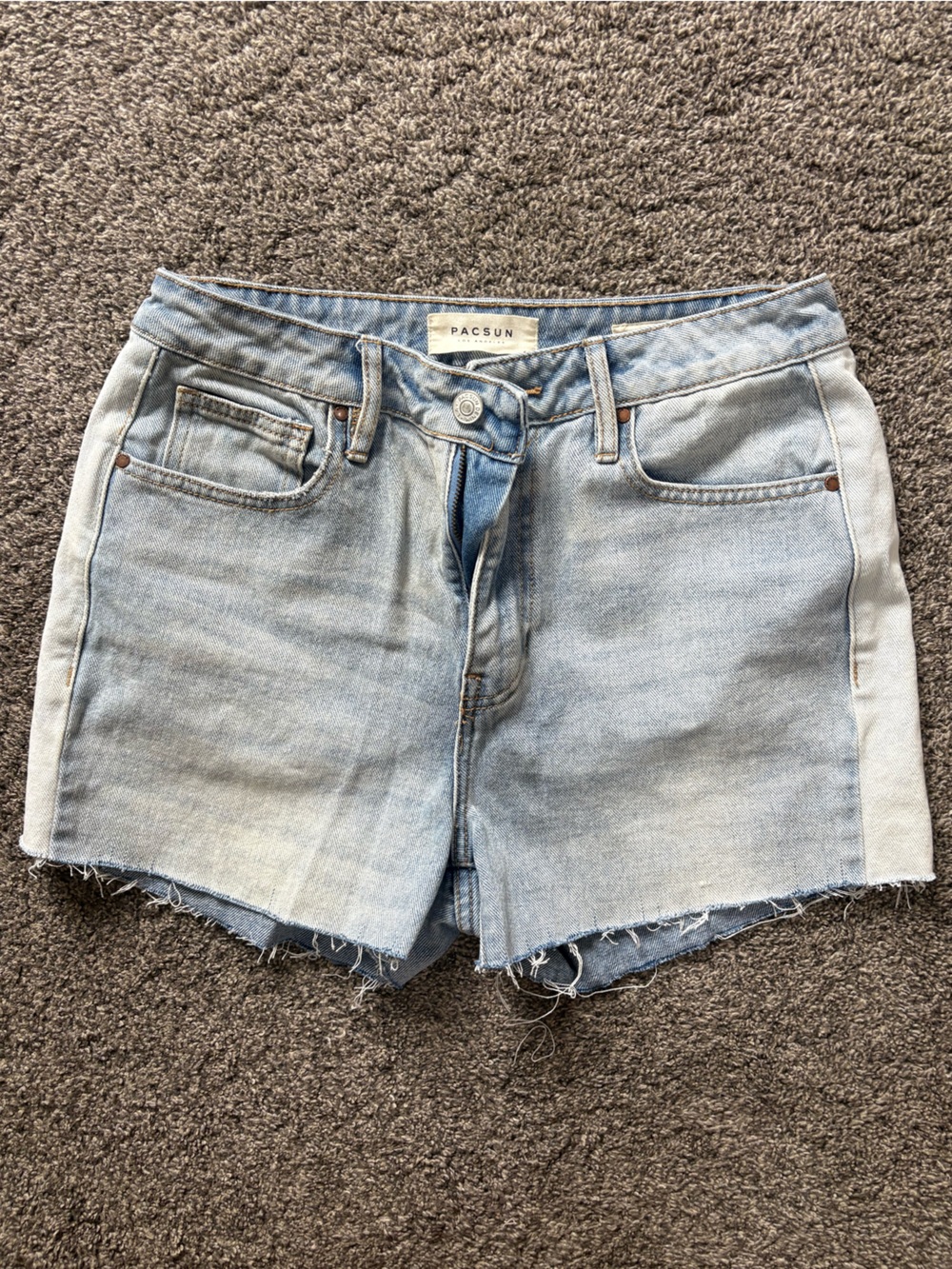 PacSun Light Wash Denim Cutoff Shorts - Blue
